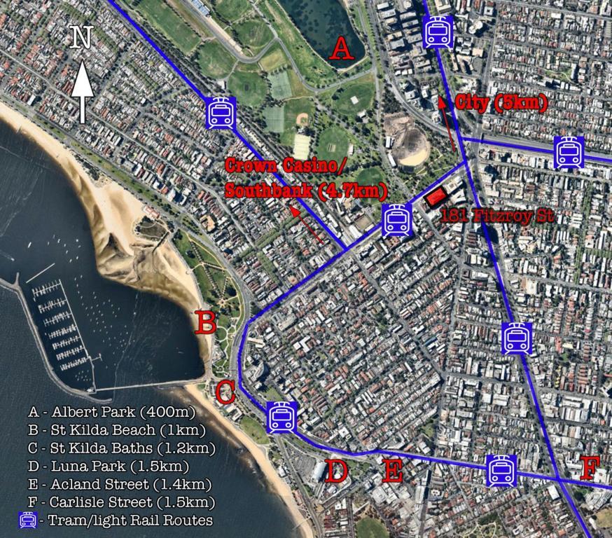 Apartamento ☆ Heart Of St Kilda ☆ Infinity Pool+Parking+Wifi Melburne Exterior foto